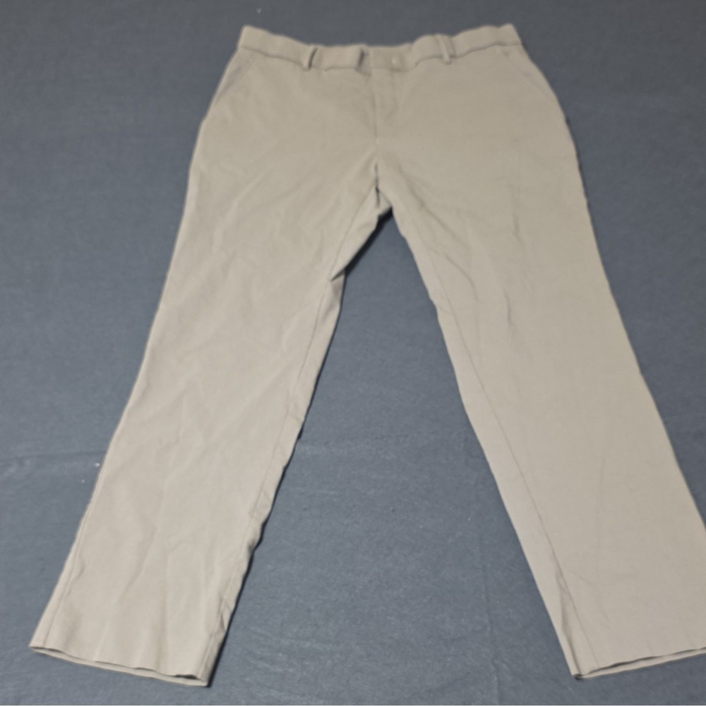 Ralph Lauren Men's Beige Casual Pants Flat Front Straight Leg 32 Waist